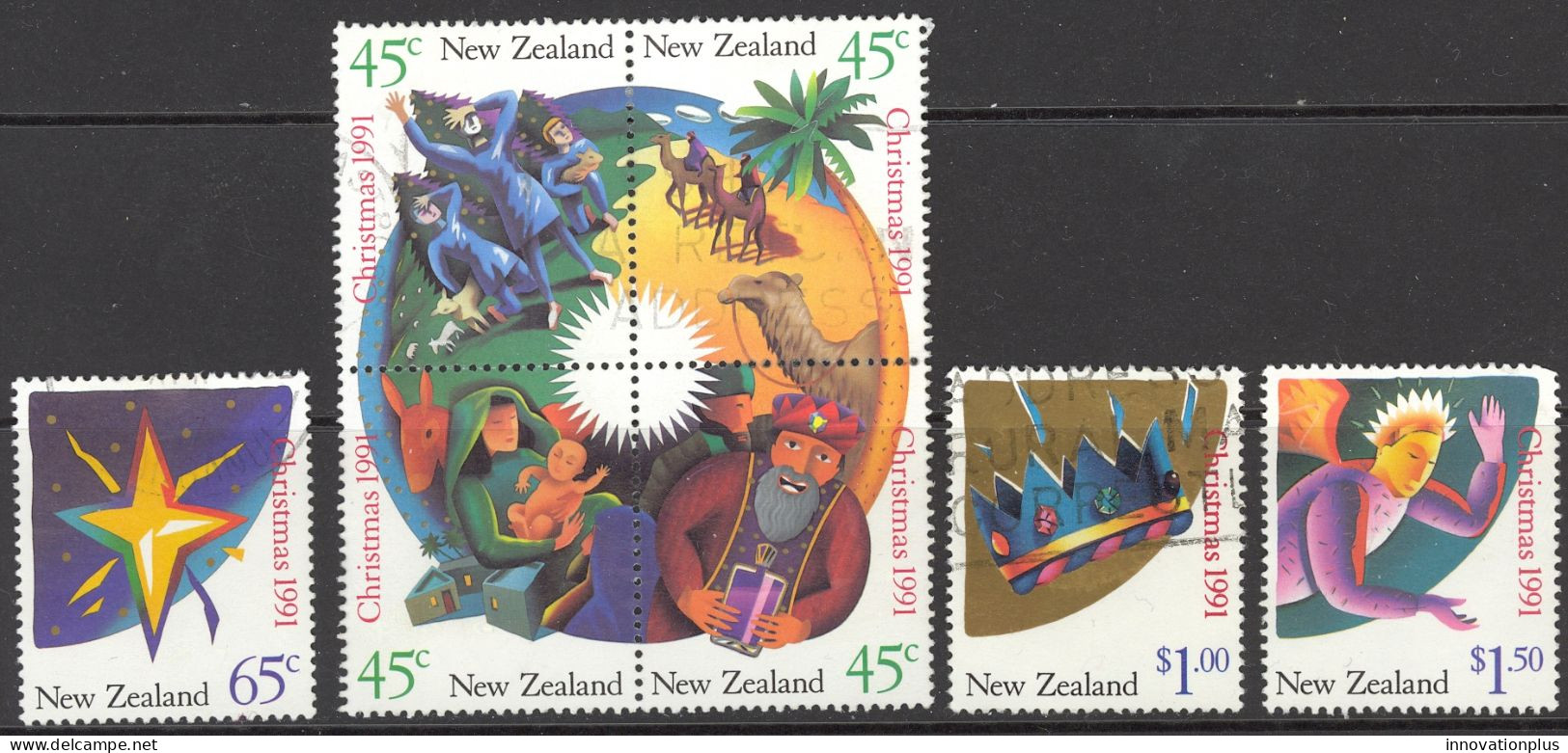 New Zealand Sc# 1061a-1064 SG# 1631/4 Used (a) 1991 Christmas - Gebruikt