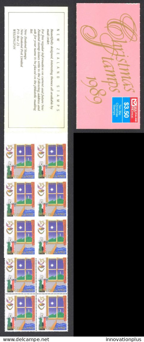 New Zealand Sc# 980a MNH Complete Booklet/10 1988 Christmas - Ungebraucht