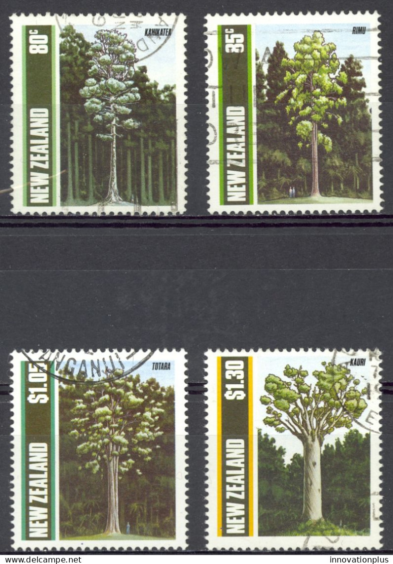 New Zealand Sc# 956-959 SG# 1511/14 Used 1989 Trees - Gebraucht