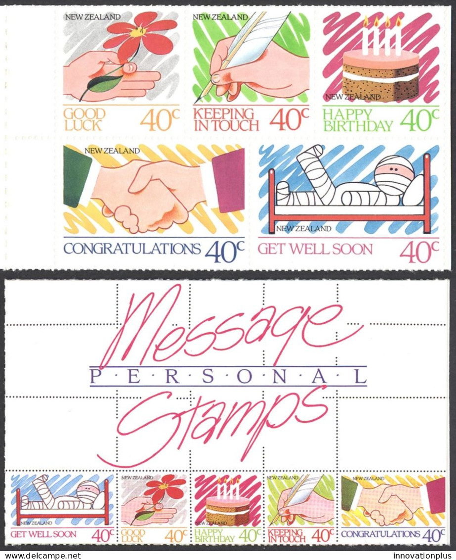 New Zealand Sc# 902a MNH Complete Booklet 1988 Greetings - Markenheftchen