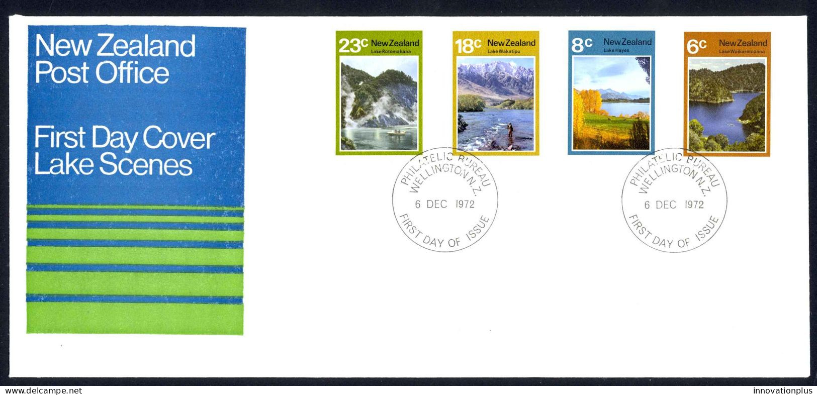 New Zealand Sc# 507-510 SG# 993-996 FDC 1972 Lake Scenes - FDC