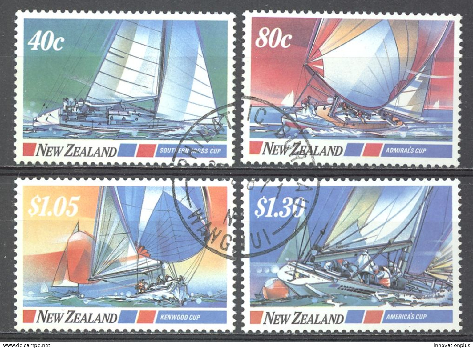 New Zealand Sc# 867-870 Used 1987 Yachting Events - Used Stamps