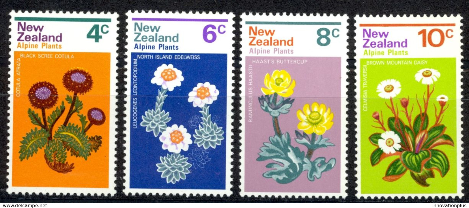 New Zealand Sc# 500-503 MNH 1972 Flowers - Unused Stamps