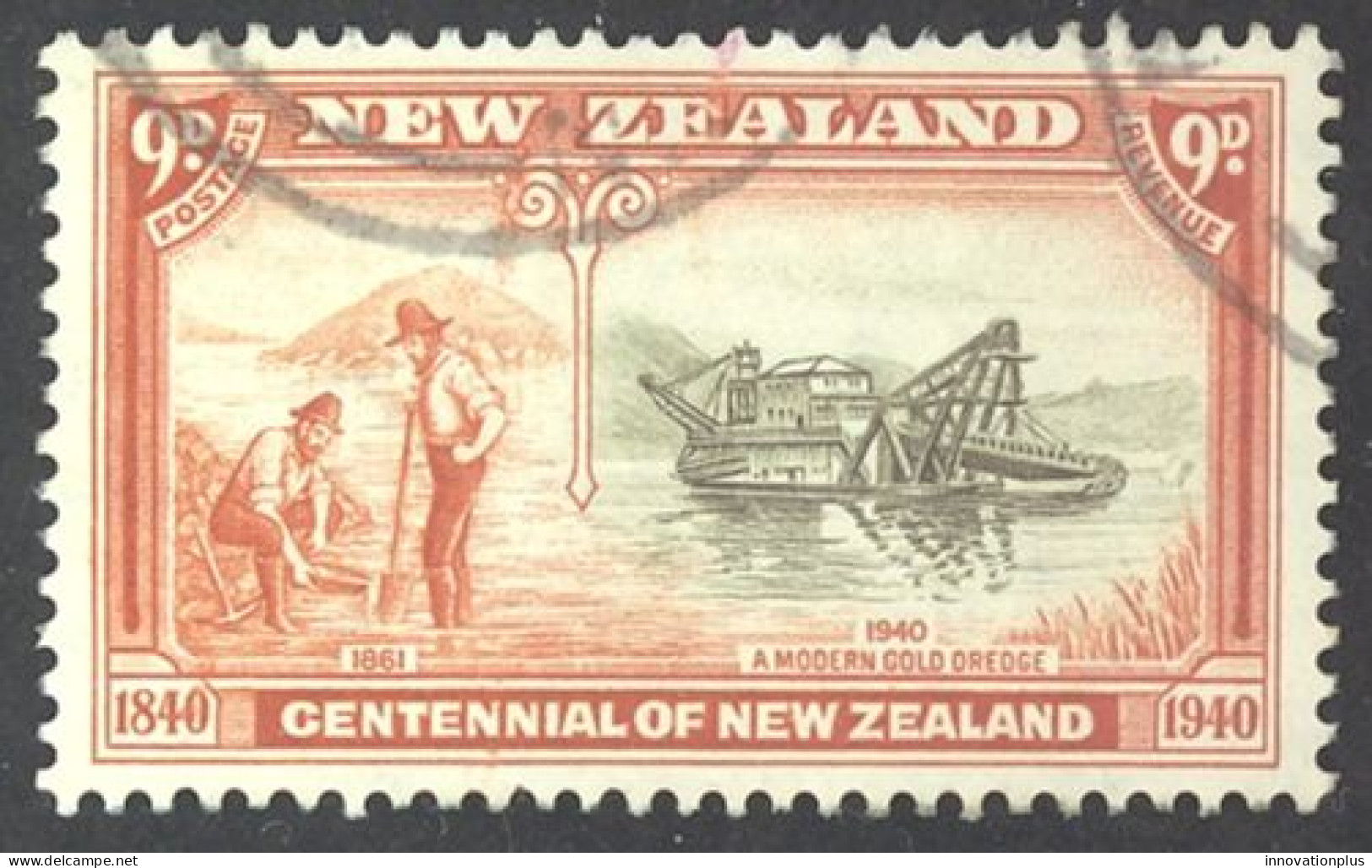 New Zealand Sc# 240 Used 1940 9p Centenary - Gebruikt