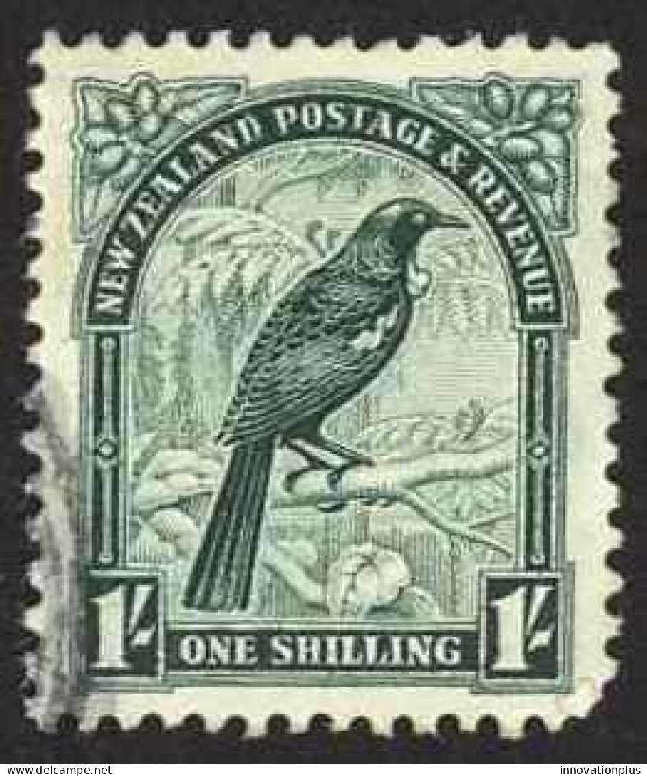 New Zealand Sc# 196 Used (a) 1935 1sh Tui - Oblitérés