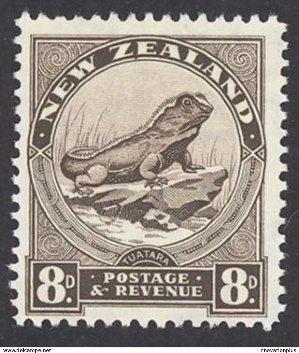 New Zealand Sc# 194 MH 1935 8p Tuatara Lizard - Ongebruikt