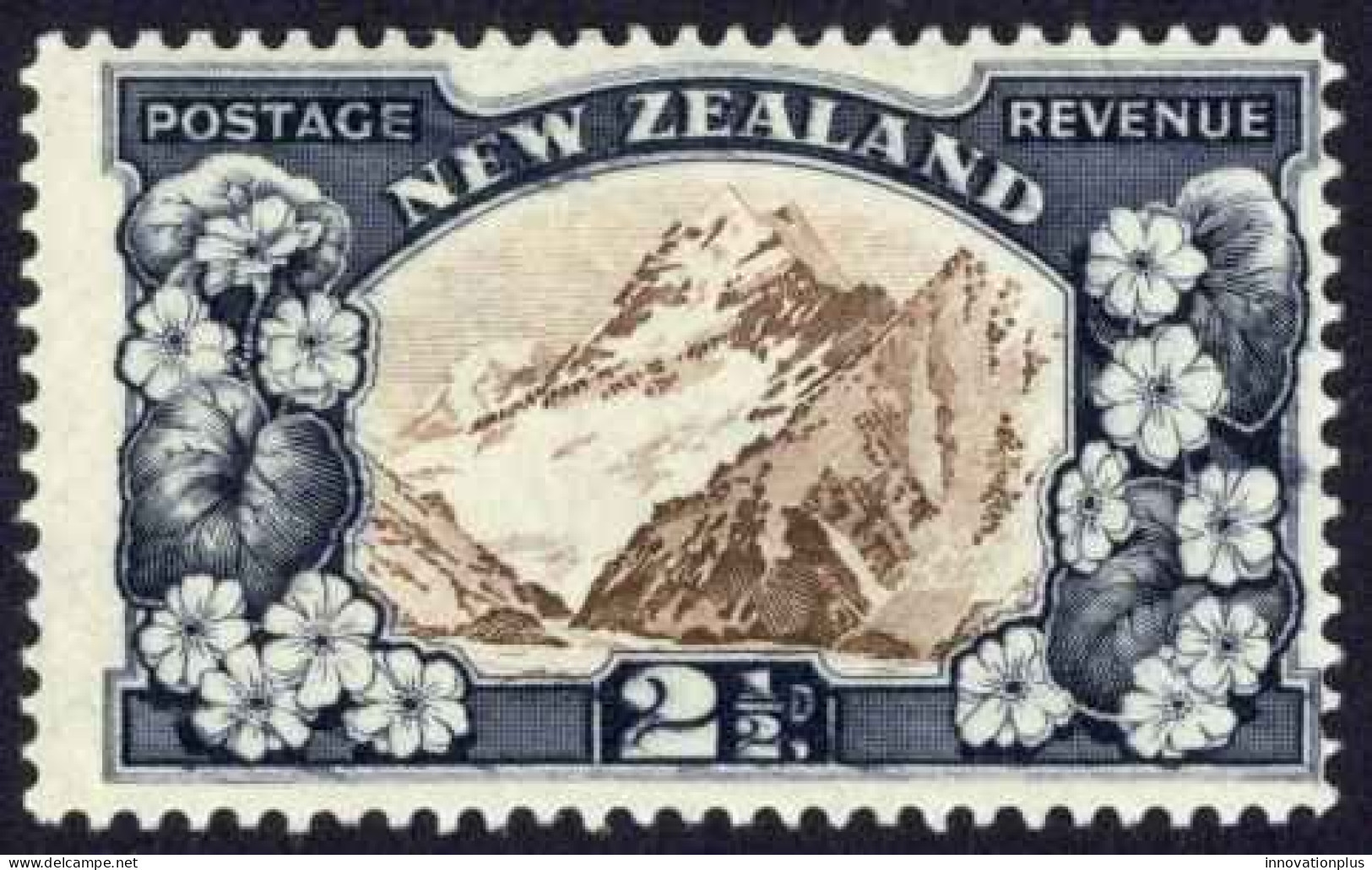 New Zealand Sc# 189 MH (b) 1935 2½p Mt. Cook - Neufs