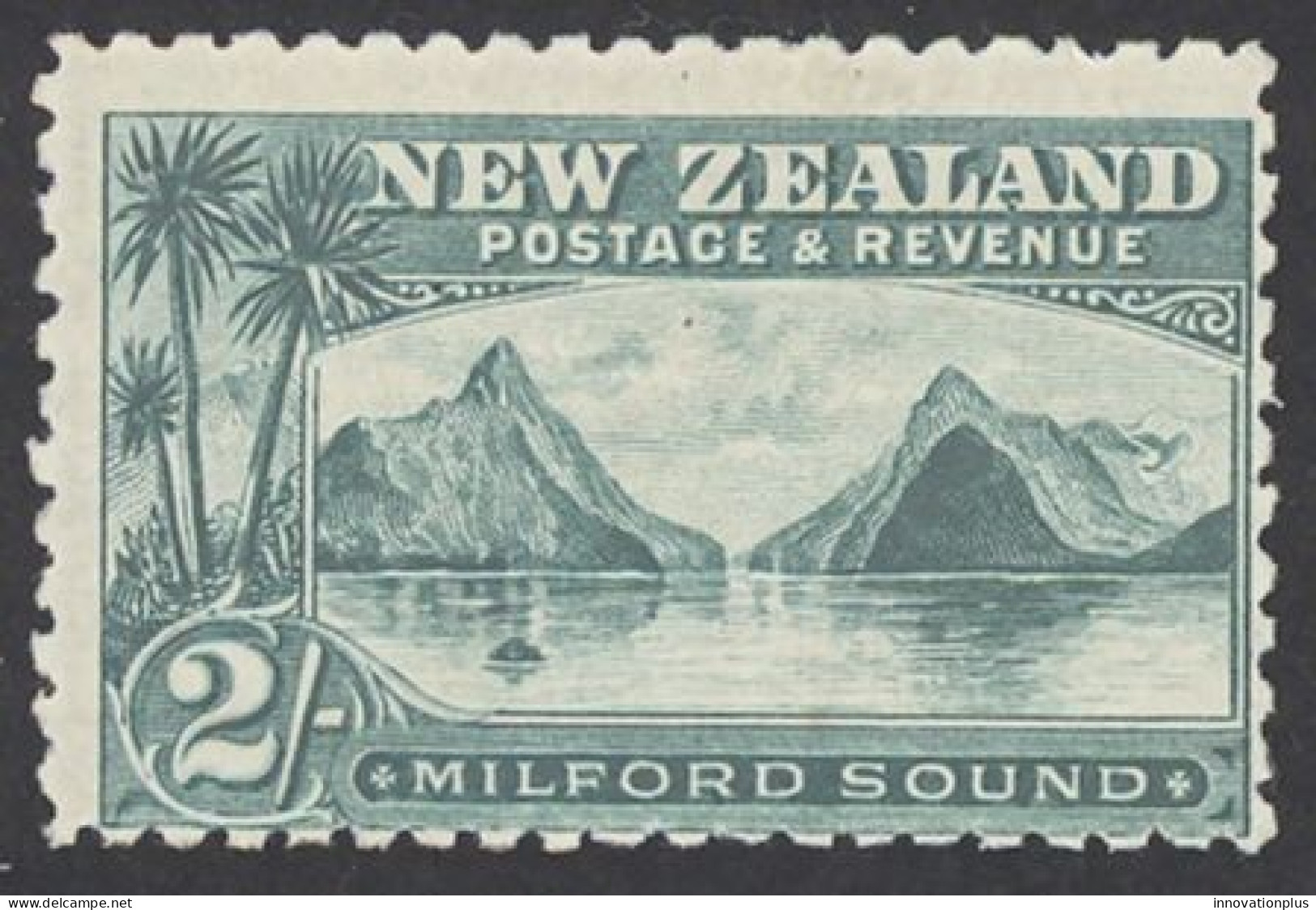 New Zealand Sc# 121 MH 1903 2sh Milford Sound - Unused Stamps