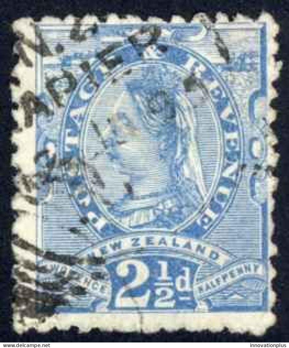 New Zealand Sc# 68 Used (b) 1891-1895 2½p Ultramarine Queen Victoria  - Malek Sliman