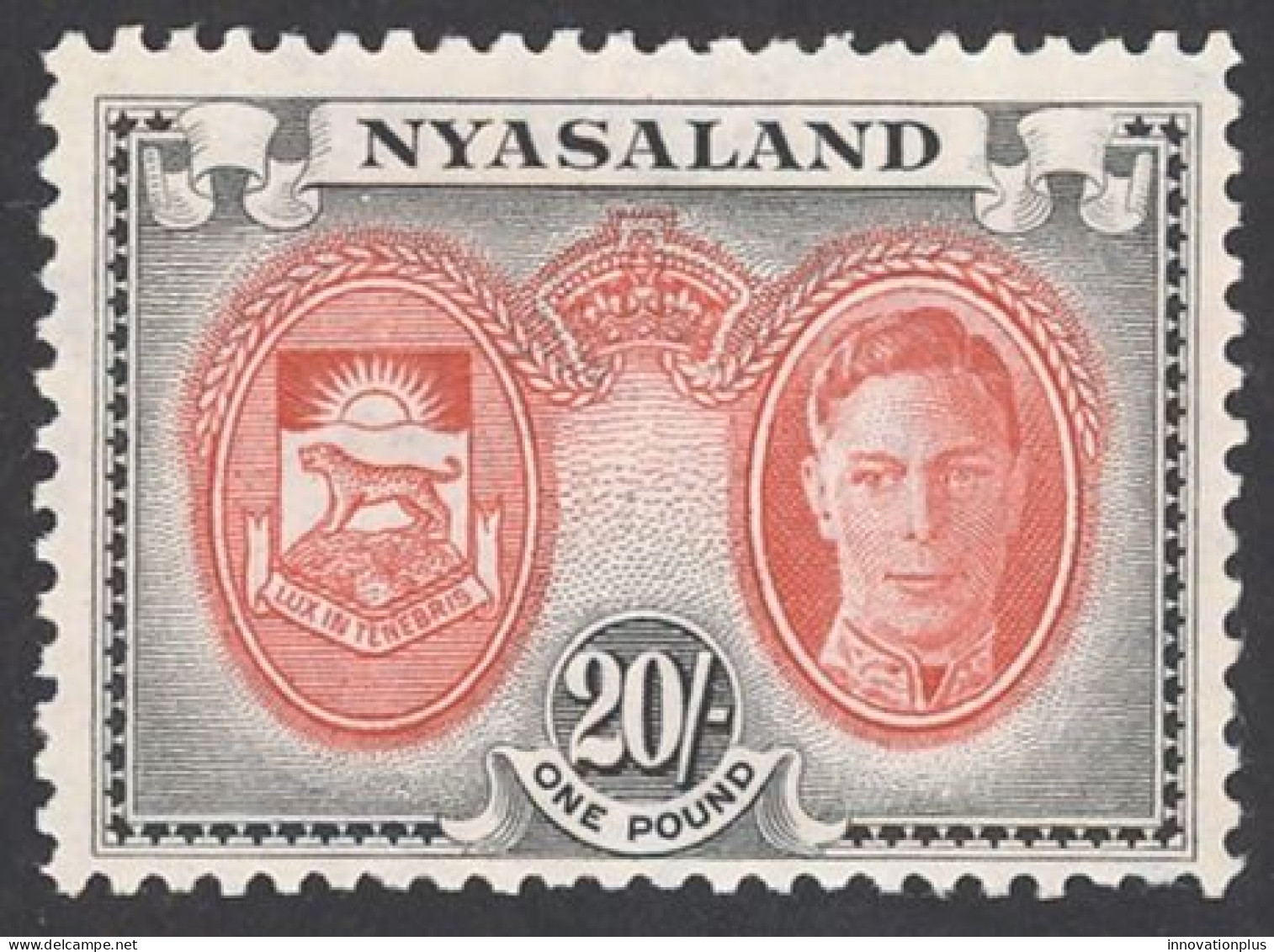Nyasaland Protectorate Sc# 81 MH 1945 20sh King George VI Definitives - Nyassaland (1907-1953)