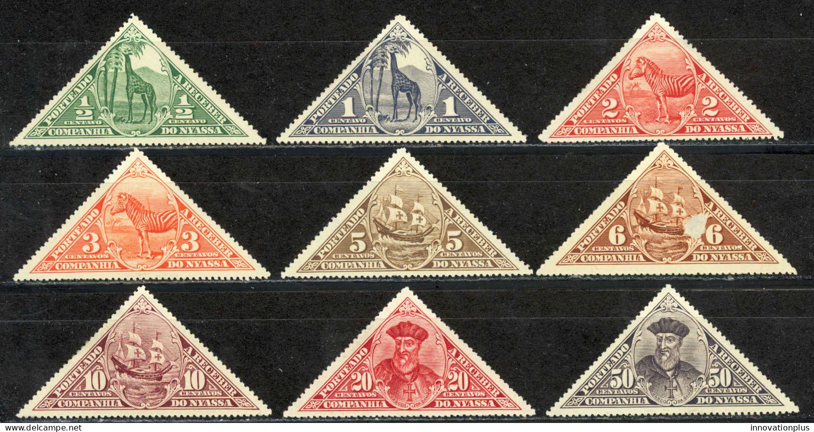 Nyassa Sc# J1-J9 MH (a) 1924 Postage Due - Nyassa