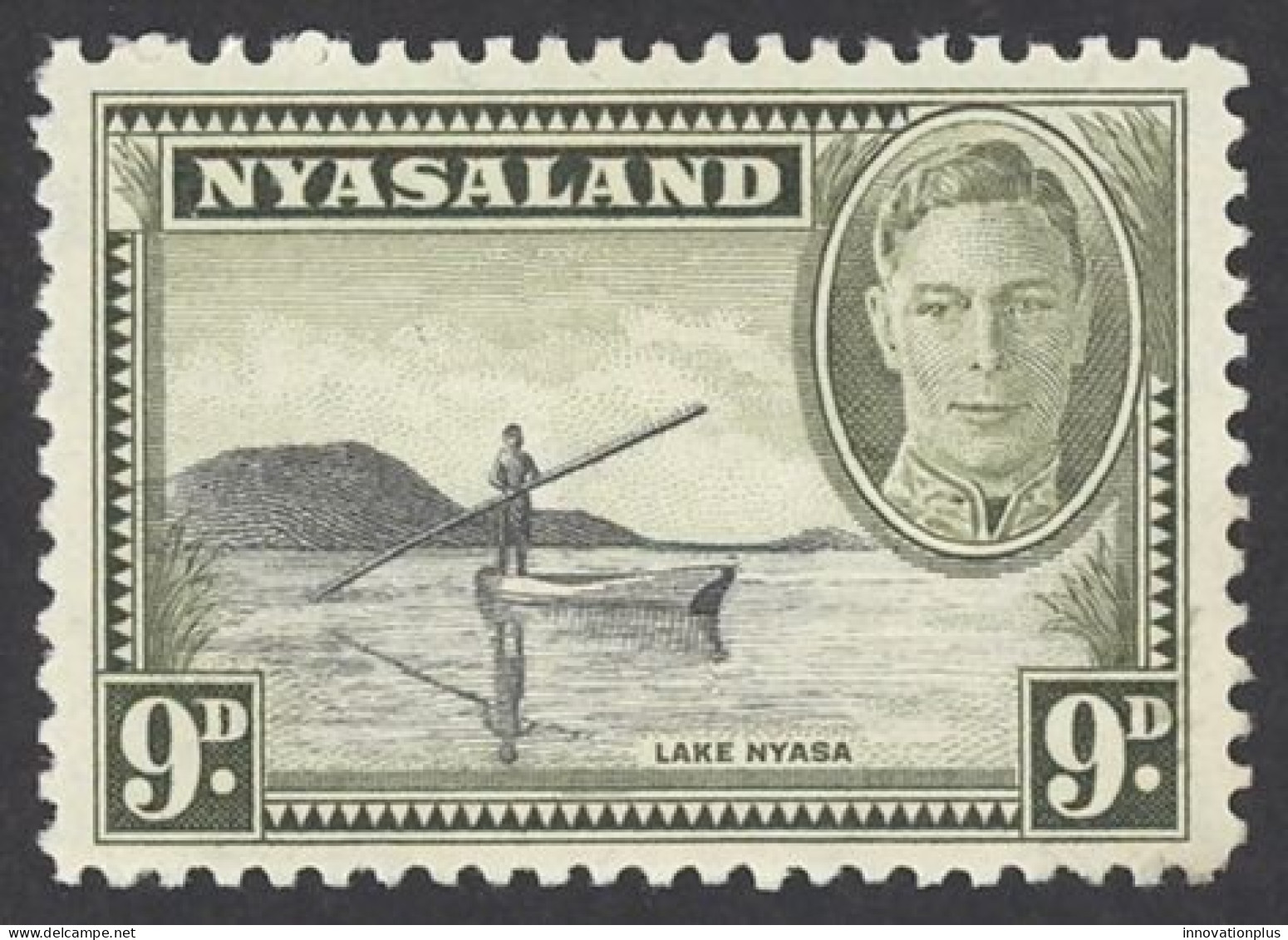 Nyasaland Protectorate Sc# 75 MH 1945 9p King George VI Definitives - Nyassaland (1907-1953)