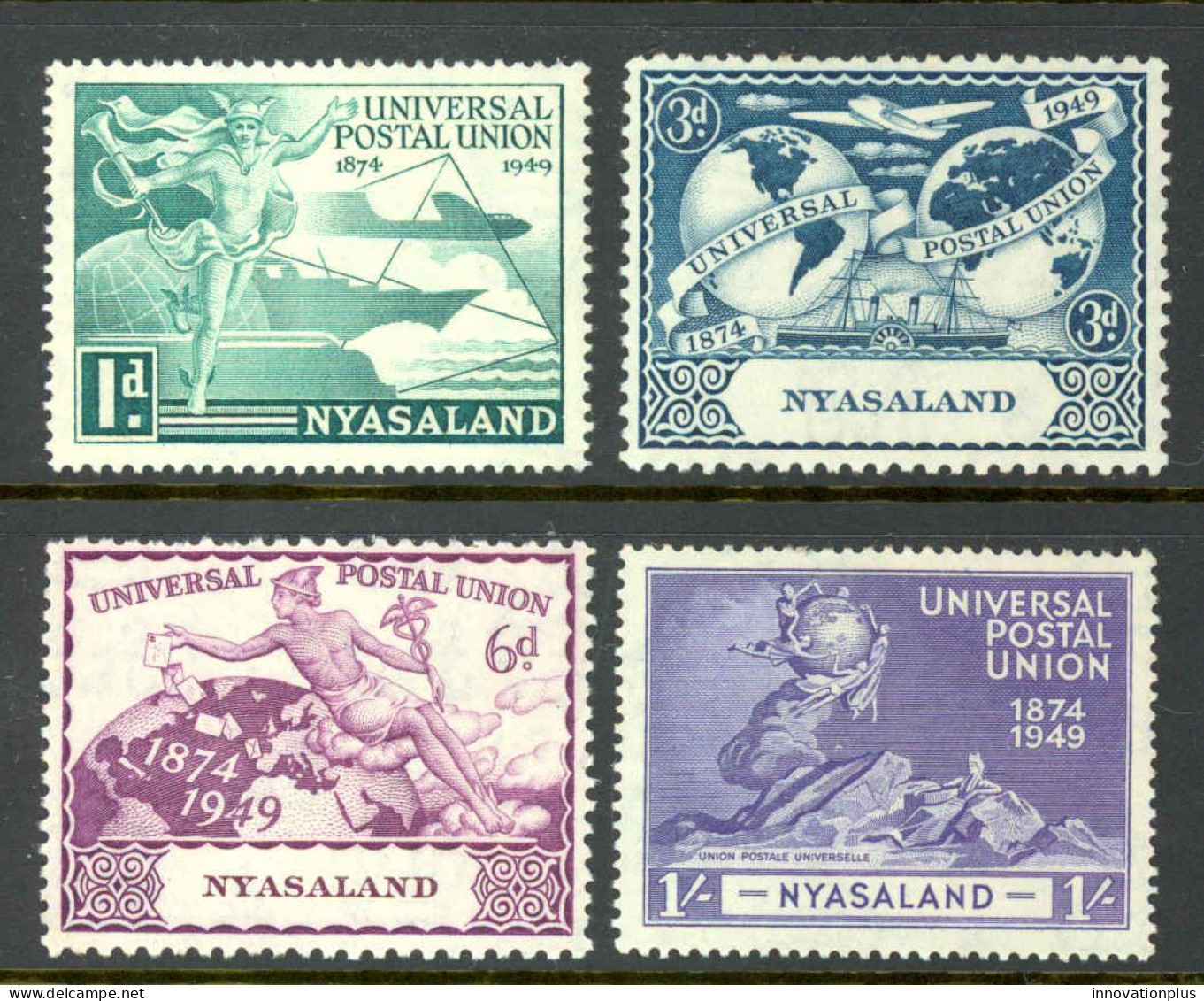 Nyasaland Protectorate Sc# 87-90 MNH 1949 UPU Issue - Nyasaland (1907-1953)
