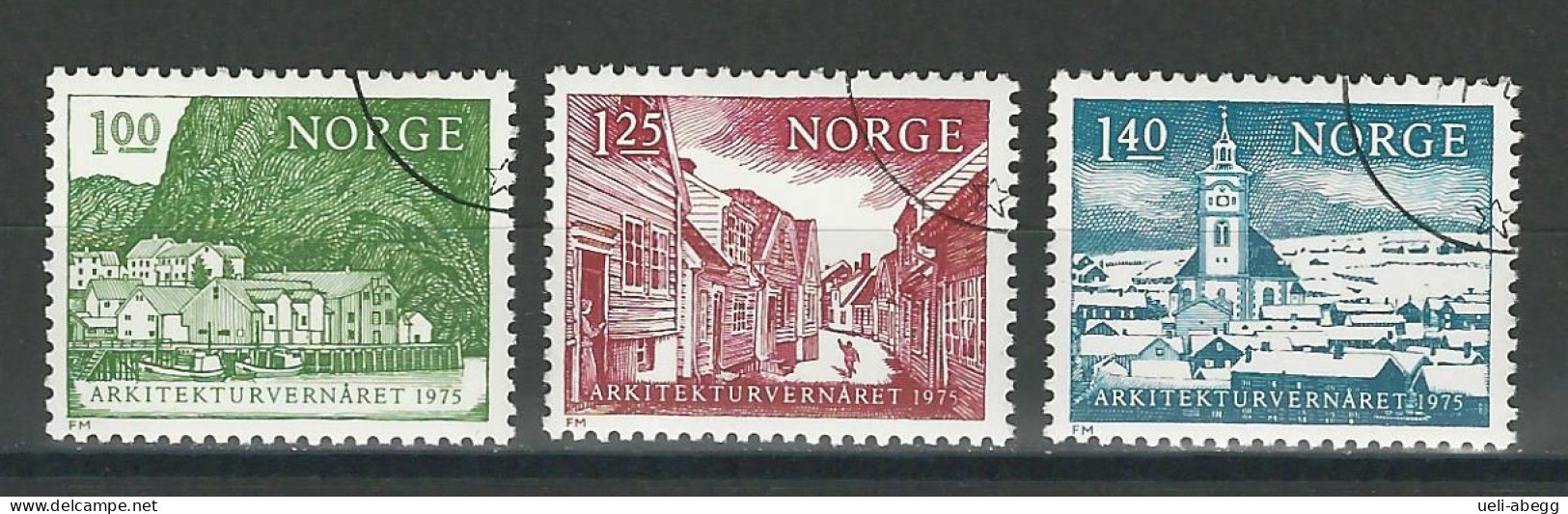 Norwegen Mi 700-02 O - Usados