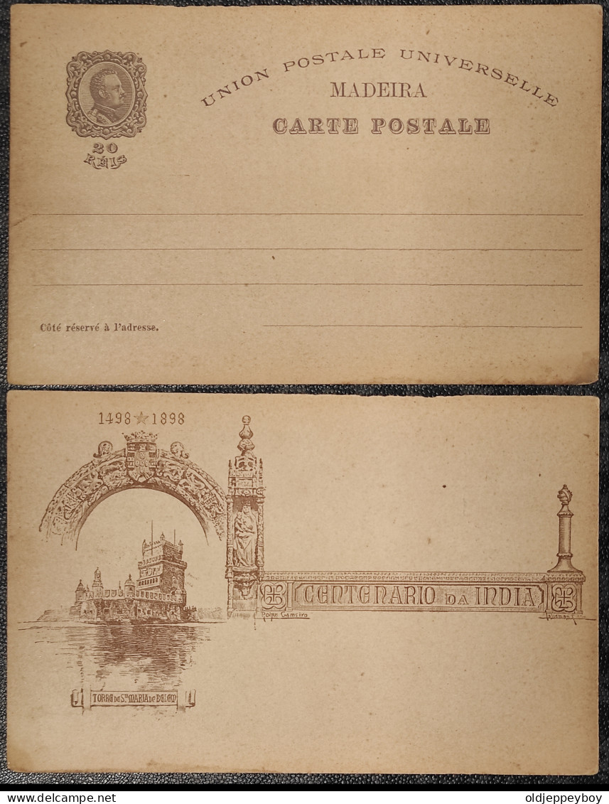 Portugal & Bilhete Postal, Overseas Africa, Centenary Of India, Cathedral Of Lisbon, Madeira, Funchal 1898 - Inde Portugaise