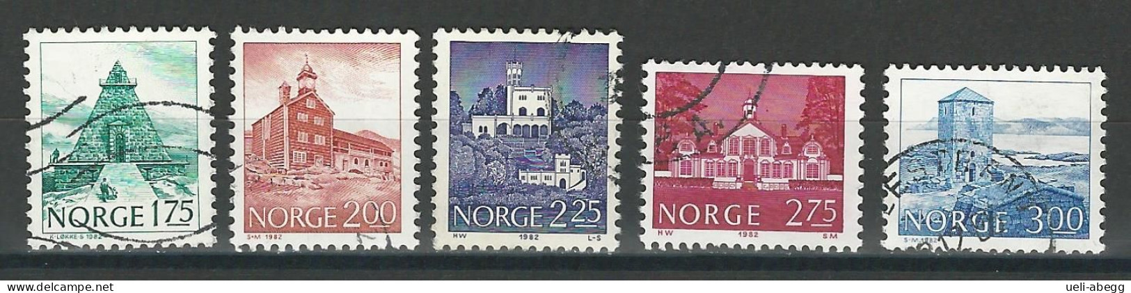 Norwegen Mi 855-59 O - Used Stamps