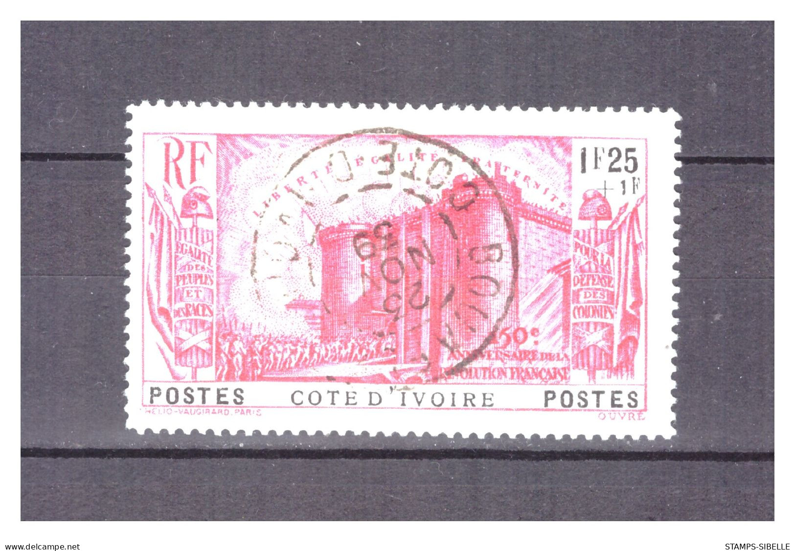 COTE D'IVOIRE   N °  149    .  1 F 25  +  1 F  REVOLUTION     OBLITERE   BOUAFLE   .  SUPERBE  . - Used Stamps