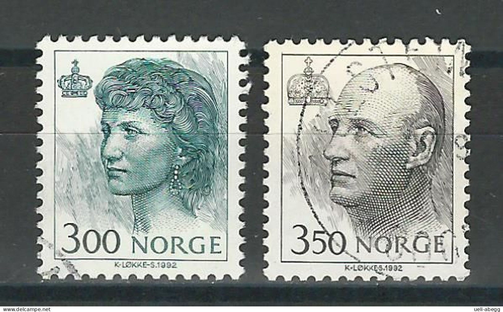 Norwegen Mi 1116-17x O - Oblitérés