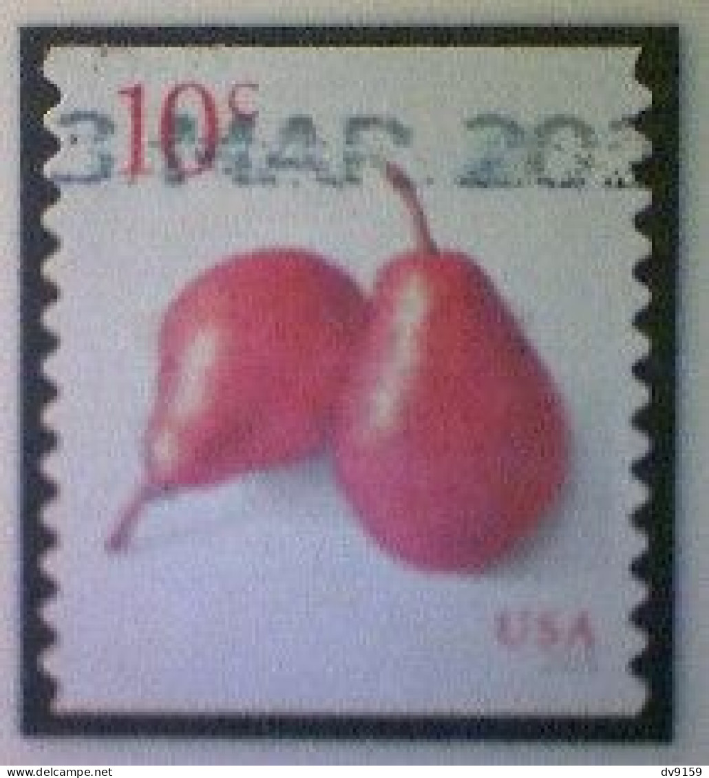 United States, Scott #5178, Used(o), 2017, Pears, 10¢, Red - Gebruikt