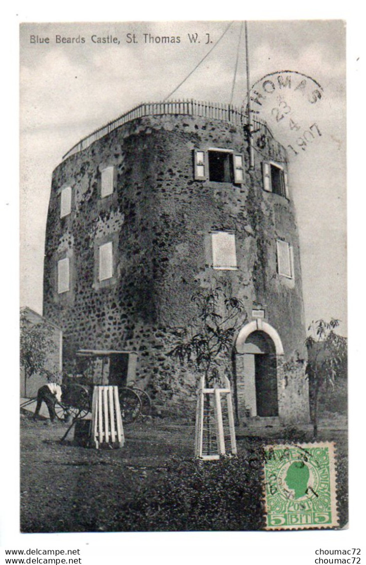 001 Danish West Indies, St Thomas WI, Edw. Fraas, Blue Beards Castle - Vierges (Iles), Amér.