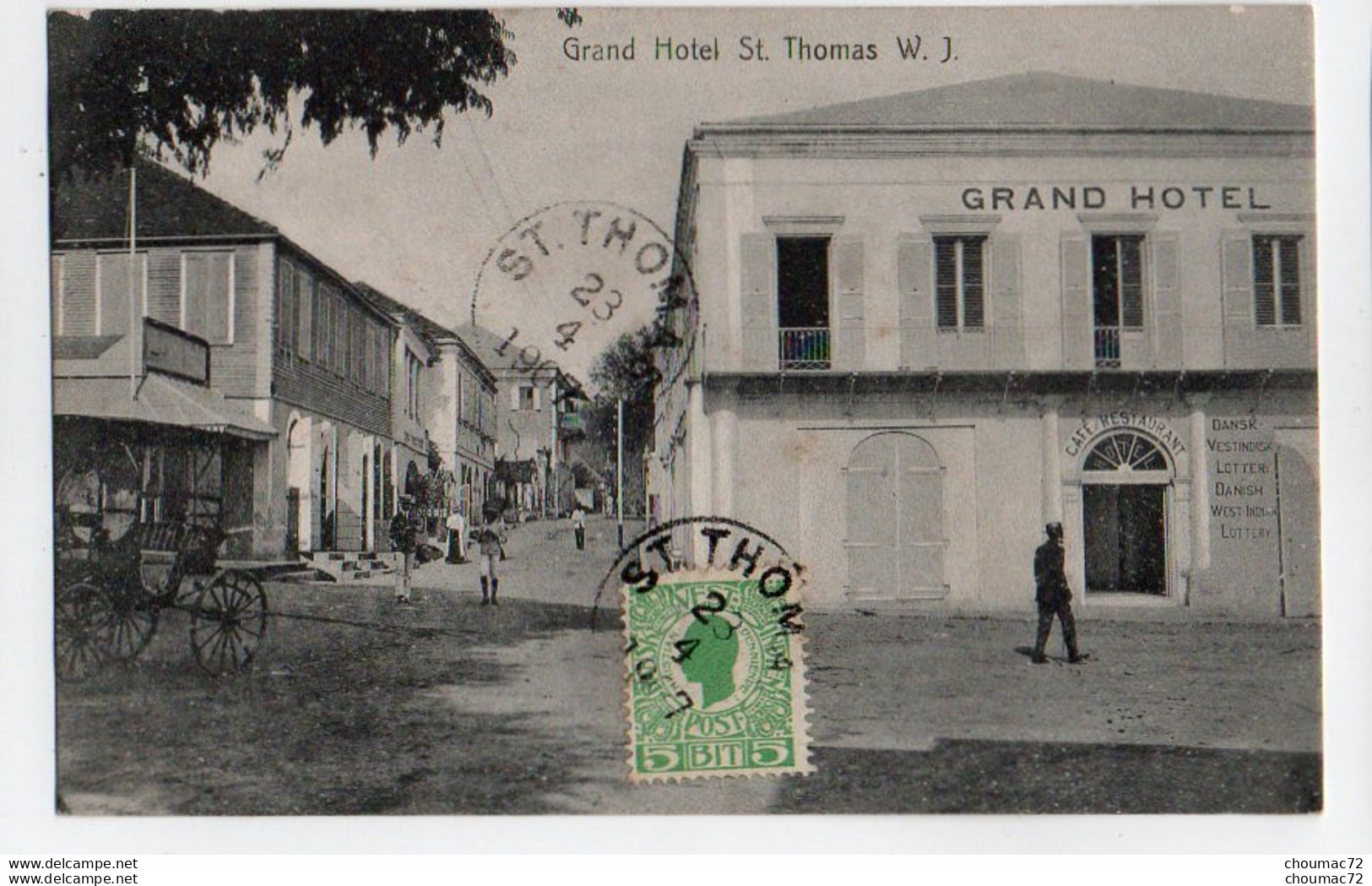 004 Danish West Indies, St Thomas WI, Edw. Fraas, Grand Hotel - Amerikaanse Maagdeneilanden