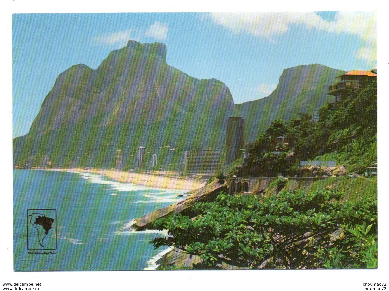 014, Brésil, Rio De Janeiro - RJ, Edicard 350-187, Praia De Sao Conrado E Pedra Da Gévea - Rio De Janeiro