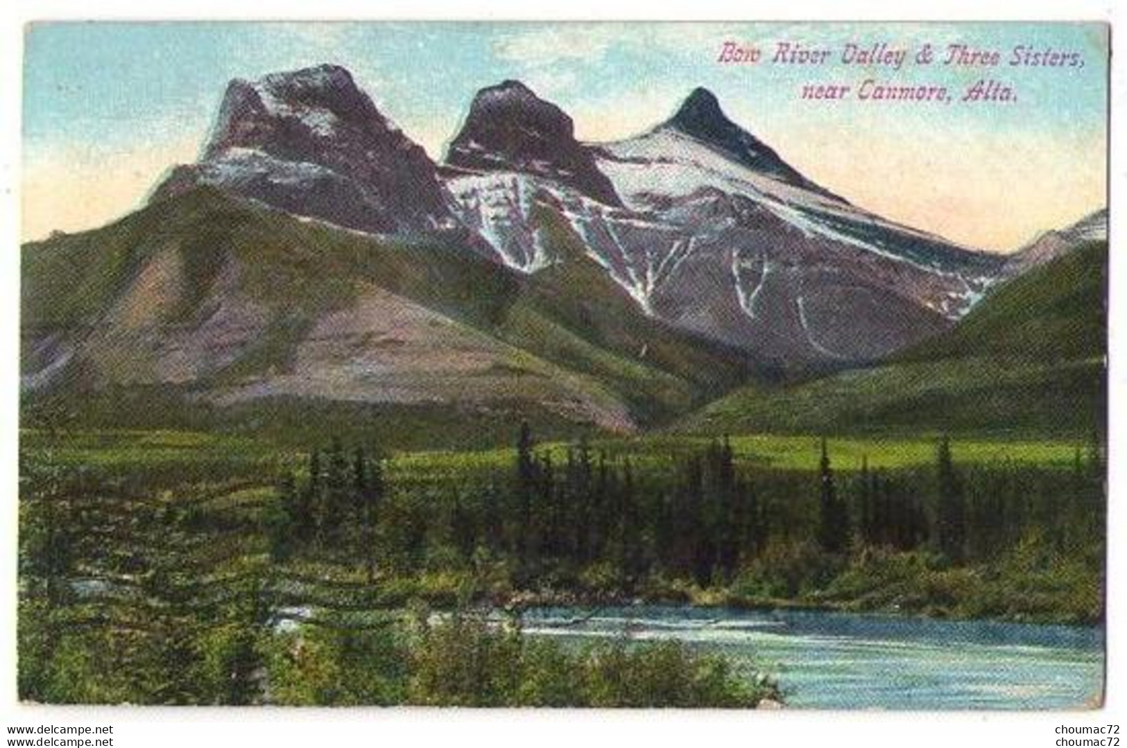 (Canada) Alberta 001, Bon River Valley & Three Sisters, Near Canmore - Sonstige & Ohne Zuordnung
