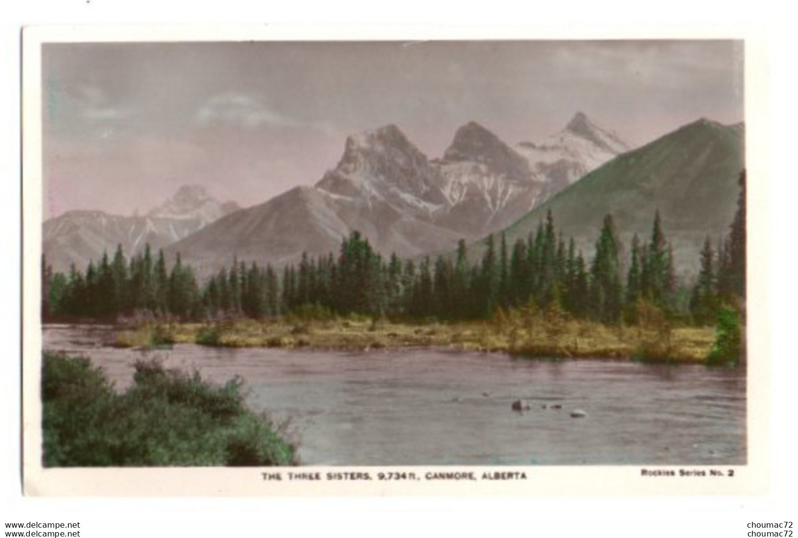 (Canada) Alberta 019, Camera Products Co Rockies Série 2, The Three Sisters - Other & Unclassified