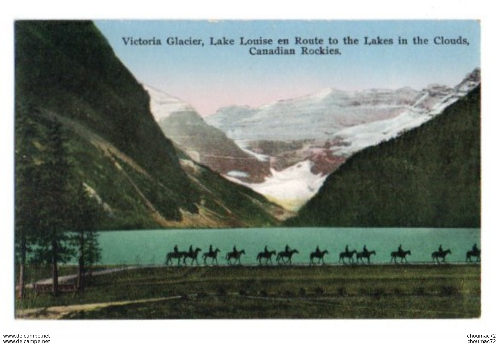 (Canada) Alberta 035, Lac Louise, Novelty Mfg & Art Co, Victoria Clacier, Lake Louise En Route To The Lakes - Lac Louise