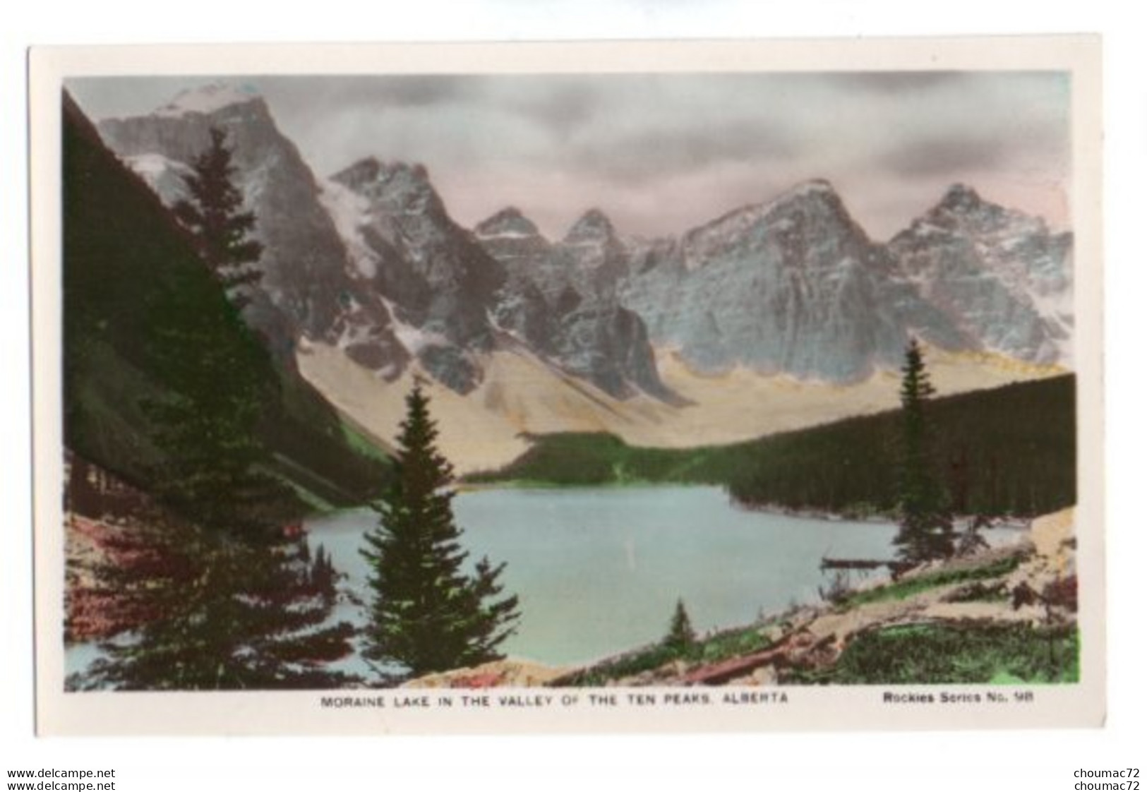(Canada) Alberta 038, Camera Products Co Rockies Série 98, Moraine Lake In The Valley Of The Peaks - Otros & Sin Clasificación
