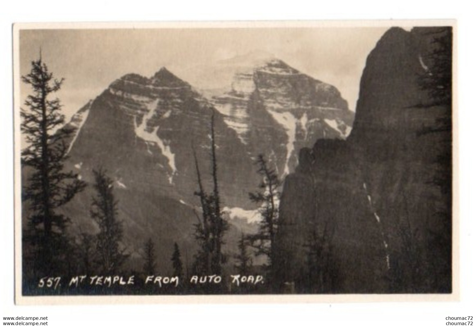 (Canada) Alberta 036, 557 Mt Temple From Auto Road - Autres & Non Classés