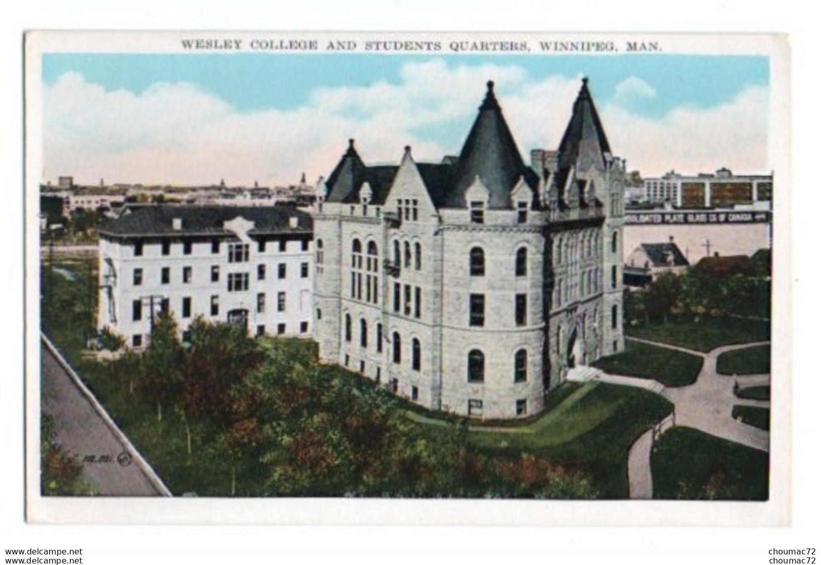 Canada  011, Winnipeg, Valentine's, Wesley College And Students Quarters - Winnipeg