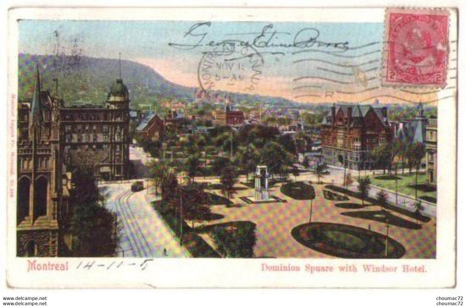 Canada Quebec 003, Montreal, Dominion Square With Windsor Hotel - Montreal