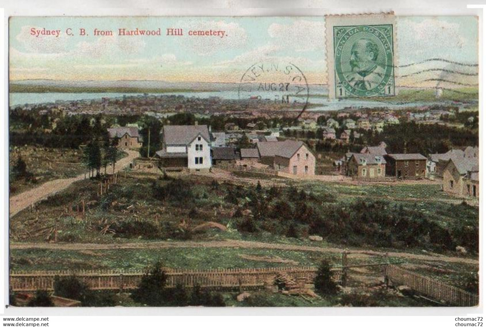 Canada Nova Scotia 006, Sidney, The Cap Breton Post Card A 730 364, From Hardwood Hill Cemetery - Altri & Non Classificati