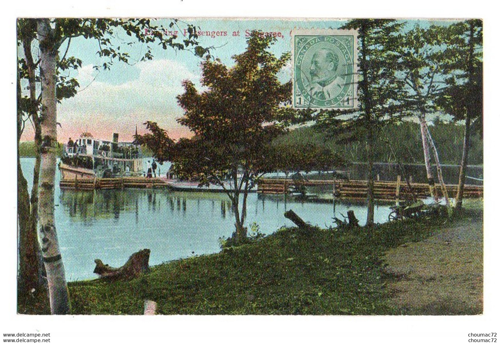 Canada Nova Scotia 004, Sangaree, The Cap Breton Post Card A 730 396, Landing Passengers At Sangaree - Altri & Non Classificati