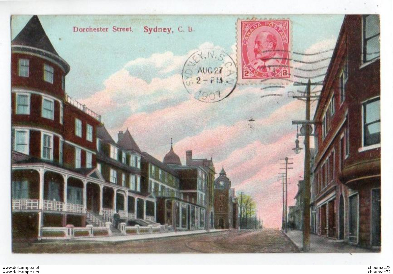 Canada Nova Scotia 005, Sidney, The Cap Breton Post Card A 730 293, Dorchester Street - Otros & Sin Clasificación