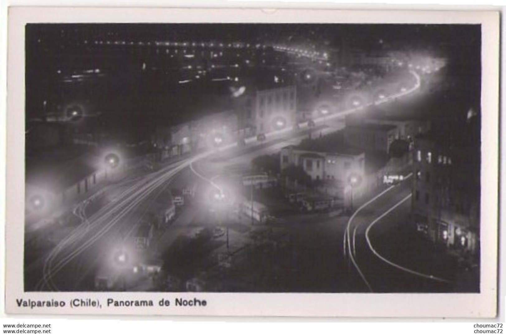 (Chili) 005, Valparaiso, Panorama De Noche (bus) - Chile