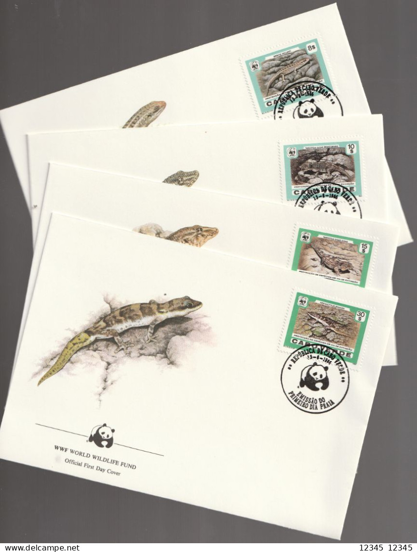 Kaapverdië 1986, FDC Unused, WWF, Geckos And Skinks - Kaapverdische Eilanden