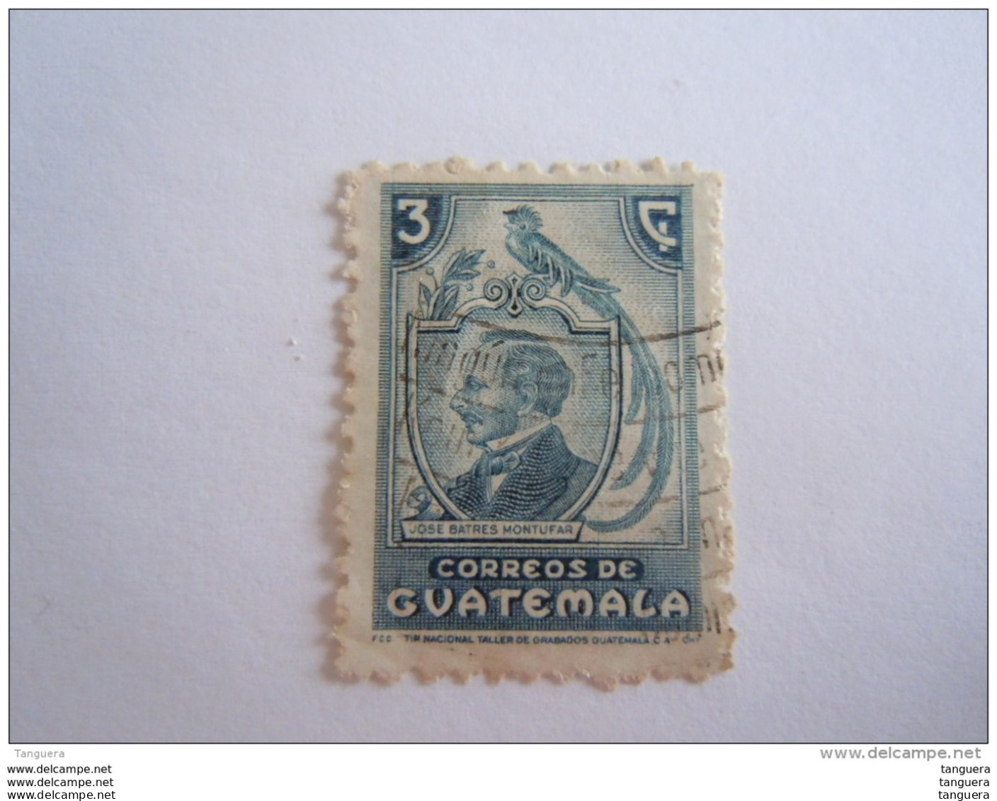 Guatemala 1945-48 José Batres Montufar Yv 329 O - Guatemala