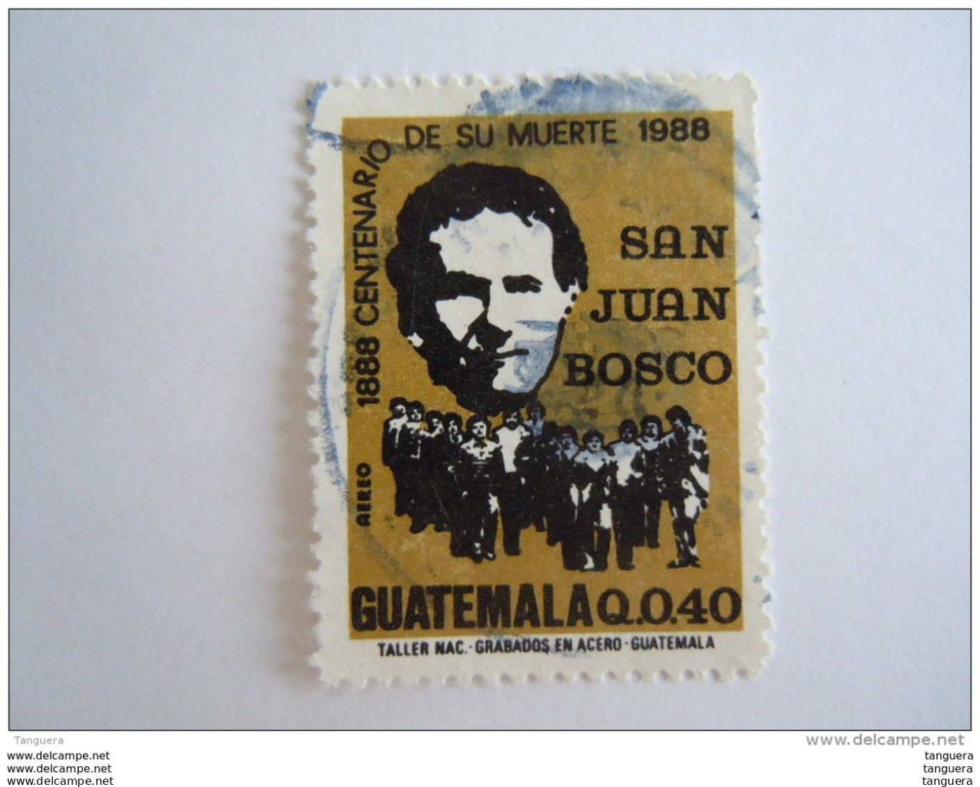 Guatemala 1988 Portrait San Juan Bosco Jean Yv Aériens 827 O - Guatemala