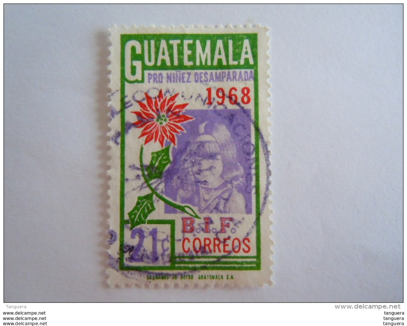 Guatemala 1969-70 Pour L'enfance Malheureuse Yv 419 O - Guatemala