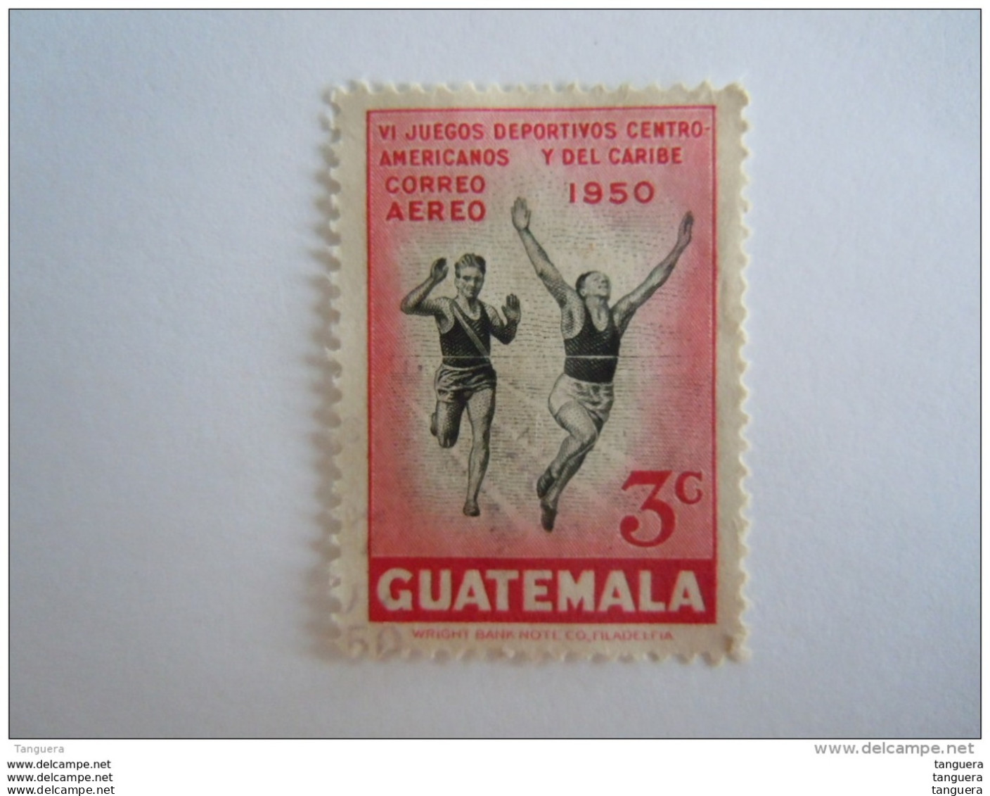 Guatemala 1950 Jeux Sportifs Course à Pied Yv Aériens 174 O - Guatemala