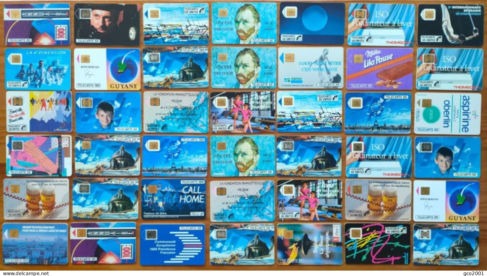 LOT / COLLECTION 42 TELECARTES PUBLIQUES FRANCE DIFERENTES DE 1988 A 1990 - 1989