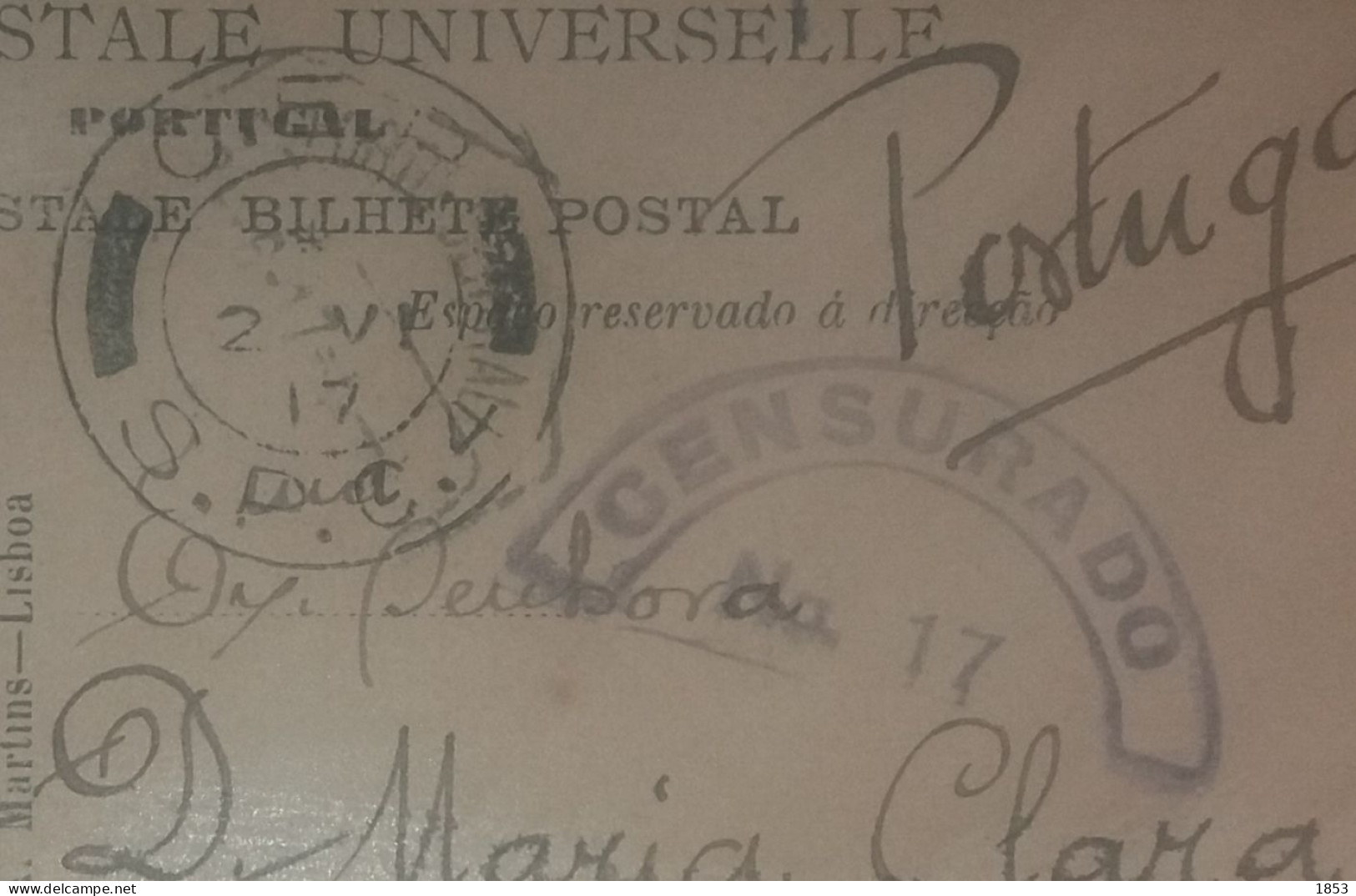 MARCOFILIA - CORREIO MILITAR - WWI - CENSURAS - Postmark Collection