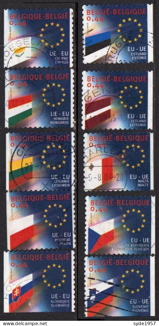 2004 - Union Européenne COB 3293 à 3302 (complet) - Used Stamps