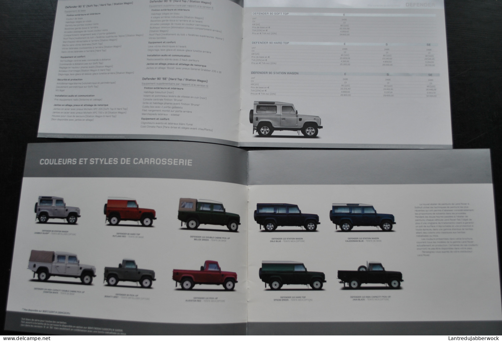 Land Rover DEFENDER Liste Des Prix 2005 Caractéristiques Carrosserie Habillage Moteur Jantes Pneus... - Auto
