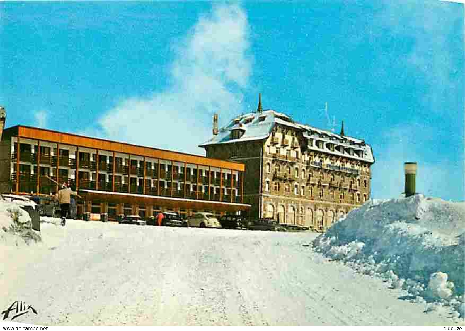 31 - Superbagnères - L'arrivée Sur Le Plateau - Le Grand Hotel - Neige - Automobiles - CPM - Voir Scans Recto-Verso - Superbagneres