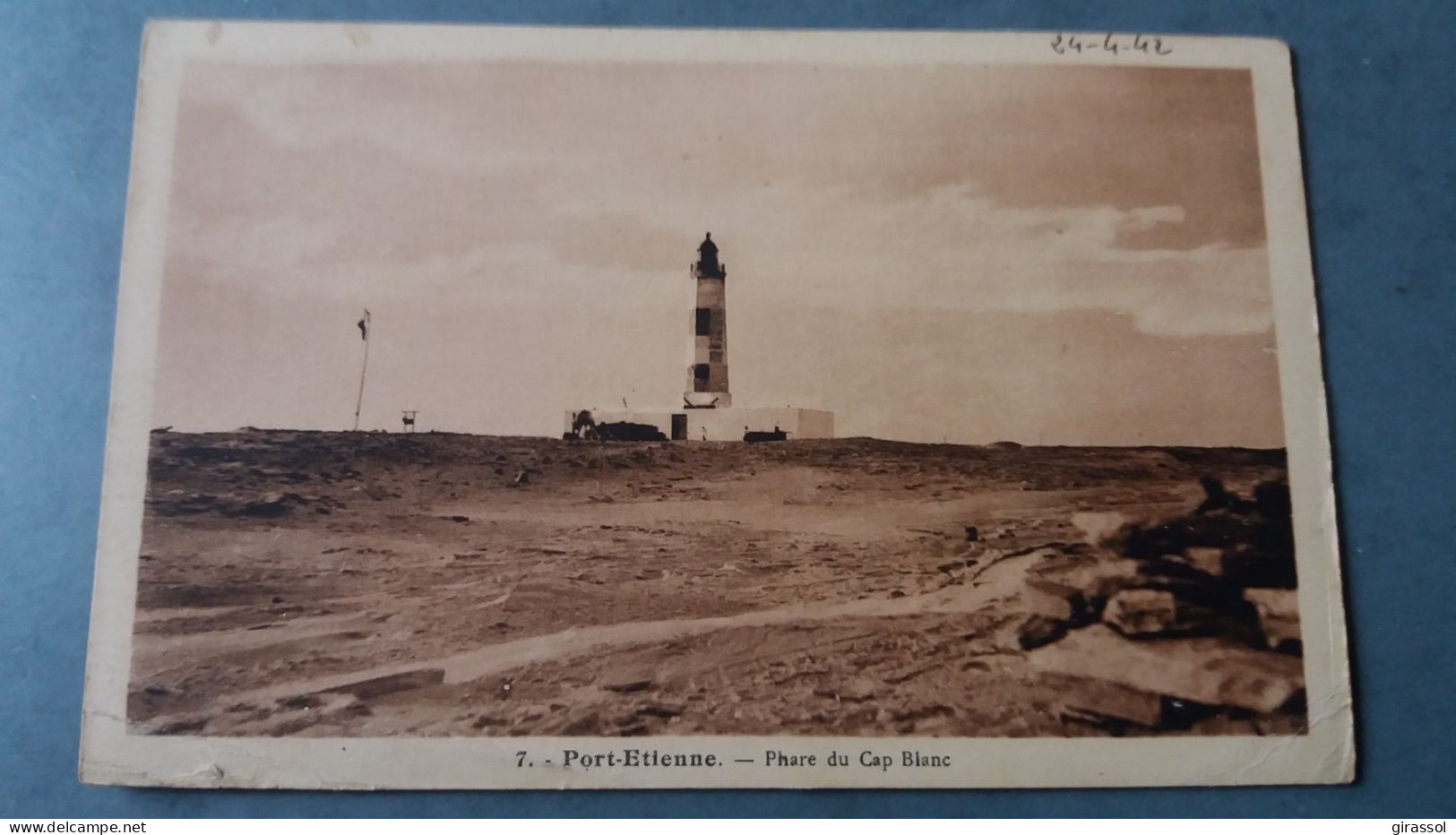 CPA PORT ETIENNE MAURITANIE PHARE DU CAP BLANC  1942 - Mauritanie