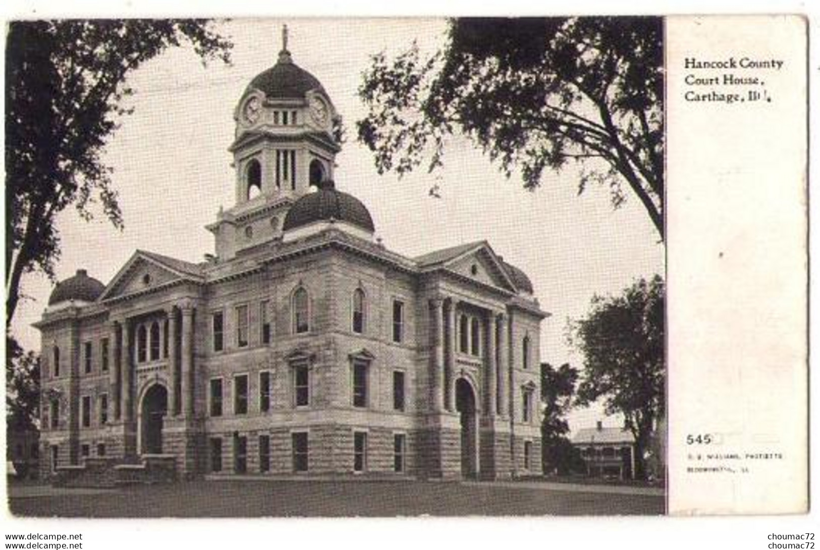 (Etats-Unis) IL 001, Carthage, Hancock Country Court House, Attention état - Autres & Non Classés