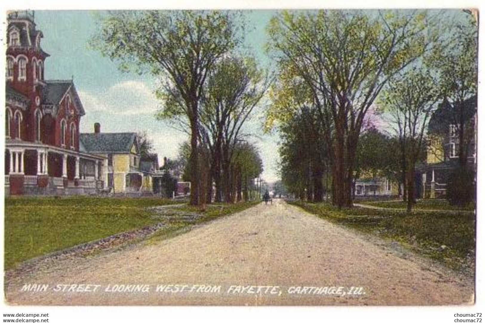 (Etats-Unis) IL 002, Carthage, Main Street Looking West From Fayette - Other & Unclassified